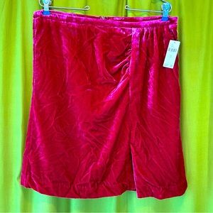 Anthropologie velvet skirt